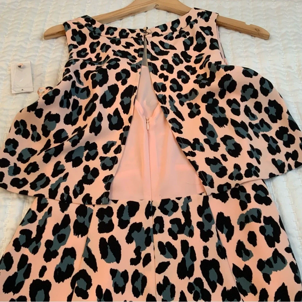 1. State Leopard Animal Print Mini Sleeveless Dress Size XS - Picture 6 of 12